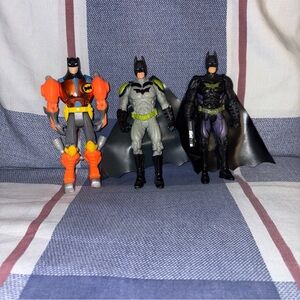 Batman Action Figure Set - Orange, Gray, Black